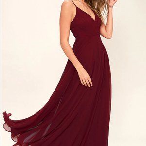 All About Love Wine Red Maxi Dress